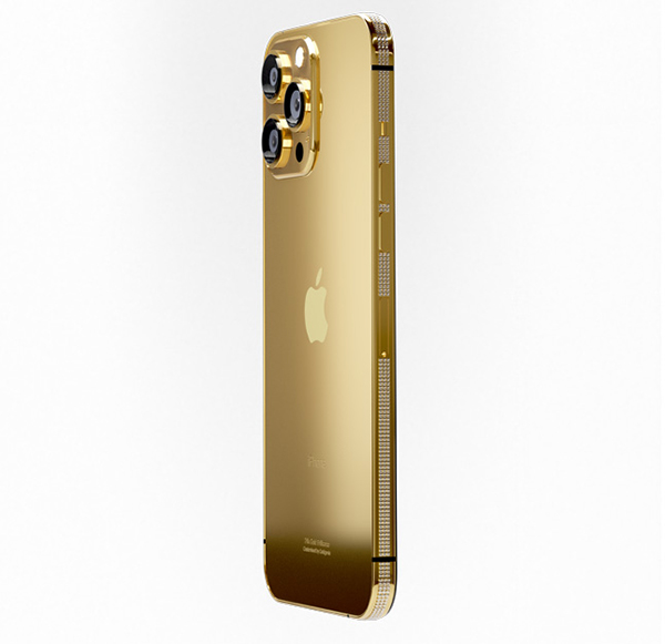 iPhone 15 dát vàng đính kim cương